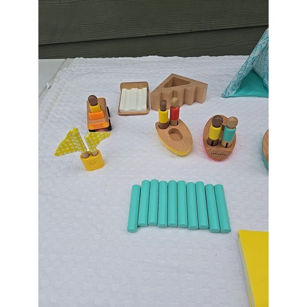 Lovevery Wooden Montessori Toy Lot Counting Sorting Fine Motor Baby Toddler Set